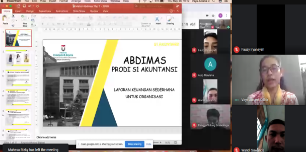Pelatihan Pembukuan dan Pencatatan Secara Akuntansi kepada Karang Taruna Desa Jatiendah Kabupaten Bandung