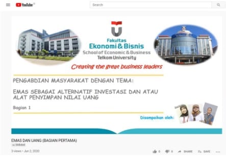 Edukasi Literasi Keuangan : Emas Sebagai Salah Satu Alternatif Investasi dan Penyimpan Nilai Uang