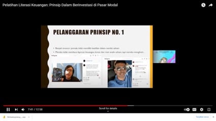 Literasi keuangan: Prinsip dalam Berinvestasi di Pasar Modal